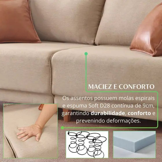 Sofá Living Canela 2,25
